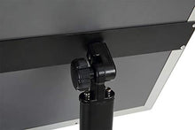 Load image into Gallery viewer, DISPLAYSWORKER Adjustable Heavy Duty Pedestal Sign Holder Floor Stand,Sign Stand Poster Stand Aluminum Snap Open Frame,Standing Floor for 8.5X 11 inch,Vertical/Horizontal View,Black