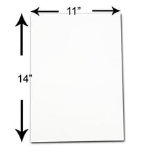 Load image into Gallery viewer, The Display Guys 10-Pack Uncut Acid-Free Picture Mat Backing Boards - 11x14 - White - for Photography, Art & Craft