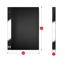 Load image into Gallery viewer, Presentation Book 40 Clear Pockets Sleeves Protectors Art Portfolio Clear Book for Artwork, Report Sheet, Letter (Can Accommodate 16.5 X 12.1inch)