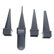 Load image into Gallery viewer, The Beadsmith Mandrel 4X, Wire Wrapping Set, 4 Different Shapes, Oval, Square, Round and Triangle, Plus Interchangeable Handle, Metal Jewelry Forming and Shaping Tool