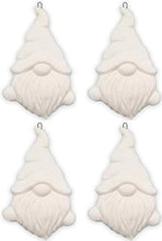 Load image into Gallery viewer, Gordon The Gnome Ornament - Set of 4 - Paint Your Own Ceramic Keepsake