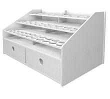Load image into Gallery viewer, Sanfurney Paint Rack Stand Pigment Ink Bottle Paints Tool Storage with Cabinet Holder Organizer for 58 Bottles of Paints