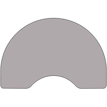 Load image into Gallery viewer, Flash Furniture 48''W x 72''L Kidney Grey Thermal Laminate Activity Table - Height Adjustable Short Legs
