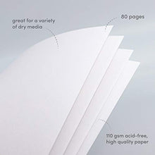 Load image into Gallery viewer, Sketchbook 2 Pack, Hardcover Spiral Bound Sketch Pad, 80 Sheets, 74 lb White Acid Free Drawing Paper with Perforated 8.5 in by 11 in Pages, for Professional Artists and Students, Black Cover