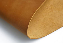 Load image into Gallery viewer, Bourbon Brown Tooling Leather Square 2.0mm Thick Finished Full Grain Cow Hide Leather Crafts Tooling Sewing Hobby Workshop Crafting Leather