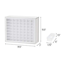 Load image into Gallery viewer, IRIS USA, Inc DPC-24 24 Drawer Sewing And Craft Parts Cabinet, 19.5 Inch By 15.5 Inch By 7 Inch, White (587631)