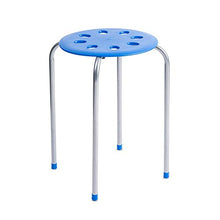 Load image into Gallery viewer, Pearington - PEAR-BW01 Plastic Classroom Furniture Stools for Kids; Multipurpose Stool Chairs; Flexible Seating; Stacking Stools, Stainless Steel Legs,- Set of 5, Multi-Color