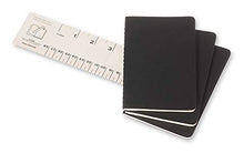 Load image into Gallery viewer, Moleskine Cahier Journal, Soft Cover, Pocket (3.5" x 5.5") Ruled/Lined, Black, 64 Pages (Set of 3)
