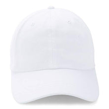 Load image into Gallery viewer, Paramount Apparel Baseball Cap Men Women Plain Blank Solid Adjustable Ball Cap Hat (White)
