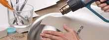 Load image into Gallery viewer, Thibra Thermoplastic | Reusable | Easy to Use Moldable Plastic Sheet | Ideal for cosplay, Hobby, Arts and Crafts | Size 10.8 X13.4