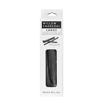 Load image into Gallery viewer, Pacific Arc Large Vine Charcoal Stick 5/Pkg, Soft, Black, Thick Willow Charcoal for Sketching and Drawing