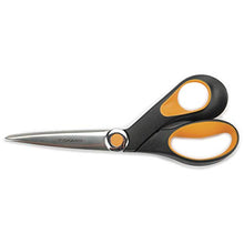 Load image into Gallery viewer, Fiskars 175800-1002 Razor-edge Softgrip Scissors, 8 Inch, Black