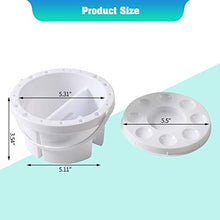Load image into Gallery viewer, Gazeer Artist Brush Basin,Multifunction Paint Brush Tub with Brush Holder & Lid Palette, Painting Brushes Washer Cleaner - Round