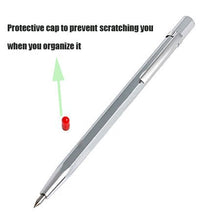 Load image into Gallery viewer, Fashionclubs 6" Tungsten Carbide Scribe and Etching Pen Carve Engraver Scriber Tools for Stainless Steel,Ceramics and Glass,Pack of 4