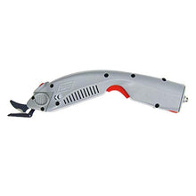 Load image into Gallery viewer, MXBAOHENG Wbt-1 Electric Fabric Scissors Rechargeable Shears Portable Cloth Cutter with a Battery Two Blades for Carpet/Leather/Rubber/Paperboard
