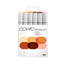 Load image into Gallery viewer, Copic Markers 6-Piece Sketch Set, Skin Tones I