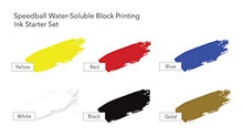 Load image into Gallery viewer, Speedball Water-Soluble Block Printing Ink Starter Set, 6 Bold Colors with Satiny Finish, 1.25-Ounce Tubes