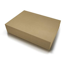 Load image into Gallery viewer, Chipboard Sheets 8.5" x 11" - 100 Sheets of 22 Point Chip Board for Crafts - This Kraft Board is a Great Alternative to MDF Board and Cardboard Sheets