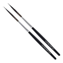 Load image into Gallery viewer, Custom Shop SS Scroll/Script Writer Pinstriping Brush Kit (#1 & #2) (Pack of 2 Brushes Both a #1 and #2) - High Performance Striping Brushes