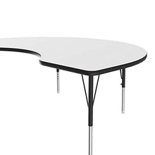 Load image into Gallery viewer, Correll 48"x72" Kidney Shaped, Classroom Dry Erase/Markerboard Top, Activity Table, Adjustable Height, White Durable High Pressure Laminate, School Furniture