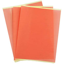 Load image into Gallery viewer, Double Sided Tape Sheets by Chica and Jo - 3-Pack of 8.5"x11" Clear Adhesive Sheets. Super Strong Sticky PET Tape with Red Liner.