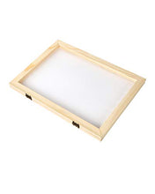 Load image into Gallery viewer, Caydo Paper Making Kit, Include A4 Size 9.8 x 13.4 Inch Wooden Paper Making Mould Frame Paper Making Screen, Nature Dried Flowers and Sponge for DIY Paper Craft