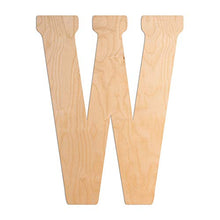 Load image into Gallery viewer, UNFINISHEDWOODCO 23-Inch Unfinished Wood Letter, Brown