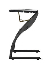 Load image into Gallery viewer, SD STUDIO DESIGNS Triflex Drawing Table, Sit to Stand Up Adjustable Office Home Computer Desk, 35.25" W X 23.5" D, Charcoal Black/Clear Glass