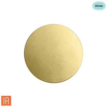 Load image into Gallery viewer, ImpressArt - Premium Metal Stamping Circle Blanks (24 Pack) (1" Circle, Brass)
