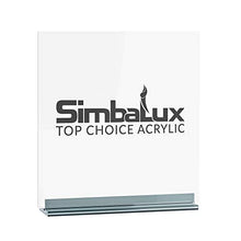Load image into Gallery viewer, SimbaLux Acrylic Sheet Clear Cast Plexiglass 12” x 12” Square Panel 1/8” Thick (3mm) Pack of 2 Transparent Plastic Plexi Glass Board with Protective Paper for Signs, DIY Display Projects, Craft