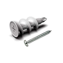 Load image into Gallery viewer, RIFAA Self Drilling Drywall Anchors and Screws Kit of 40 Pieces - Wall Anchors Holds 50 Lbs - Install Hardware - Mount and Hang from Drywall and Doors