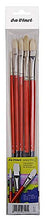 Load image into Gallery viewer, da Vinci Oil & Acrylic Series 4240 Maestro 2 Oil Brush Set, Hog Bristle with Red Handles, 5 Brushes (Series 5023, 5123, 5423, 5923, 5723)
