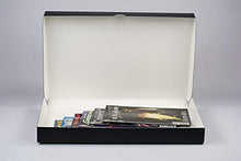 Load image into Gallery viewer, Lineco 11x17 Black Clamshell Archival Folio Storage Box, 1.75" Deep. Removable Lid. Acid-Free with Metal Edge. Protects Picture Longevity, Organize Photos or Documents, Crafts, DIY.