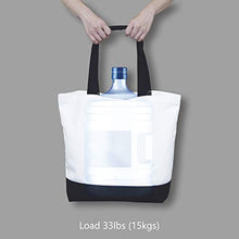 Load image into Gallery viewer, TOPDesign 1 | 3 | 6 | 12 | 24 Pack Super Strong Large 12oz Cotton Canvas Tote Bag, Reusable Grocery Shopping Cloth Bags, Fashionable Two-Tone Bags for Crafts, DIY Your Creative Designs (Pack of 1)