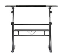 Load image into Gallery viewer, STUDIO DESIGNS Zenith Craft Desk Drafting Table, Top Adjustable Drafting Table Craft Table Drawing Desk Hobby Table Writing Desk Studio Desk, Black, 13340