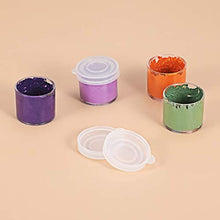 Load image into Gallery viewer, 50 Pieces Plastic Mini Containers with Lids, Small Paint Cup, Plastic Mini Paint Containers DIY Craft Storage Containers Craft Paint Cup for Paint Beads Seeds Clay or Others