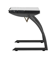 Load image into Gallery viewer, SD STUDIO DESIGNS Triflex Drawing Table, Sit to Stand Up Adjustable Office Home Computer Desk, 35.25" W X 23.5" D, Charcoal Black/Clear Glass