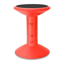 Load image into Gallery viewer, Storex Wiggle Stool, Adjustable Height 12”, 14”, 16”, or 18” for Active Seating in The Classroom, Red (00302U01C)