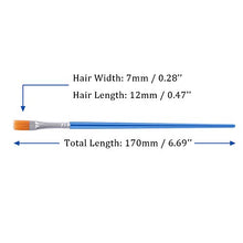 Load image into Gallery viewer, DECYOOL 100 Pcs Flat Paint Brushes,Small Brush Bulk for Detail Painting,Nylon Hair Brushes Acrylic Oil Watercolor Fine Art Painting for Kids,Children,Students,Starter,Teens, Adults, Artist