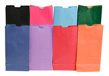 Load image into Gallery viewer, Hygloss Products Colored Paper Bags - Party Favors, Puppets, Crafts & More - Medium Paper Bags - 4# Size - 5 x 3 x 9.75 Inches - Bright Assorted Colors - 50 Pack