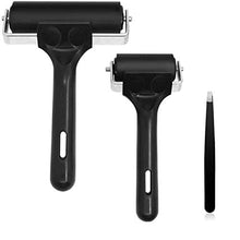 Load image into Gallery viewer, Accfore 3 Pack Soft Rubber Brayer, Rubber Glue Roller for Printmaking Ink Paint Block Stamping Gluing Wallpaper and Arts & Crafts(2.4 inch and 4 inch)