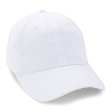 Load image into Gallery viewer, Paramount Apparel Baseball Cap Men Women Plain Blank Solid Adjustable Ball Cap Hat (White)