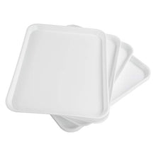 Load image into Gallery viewer, DynkoNA Restaurant Food Trays Serving Tray Plastic Set of 6, White