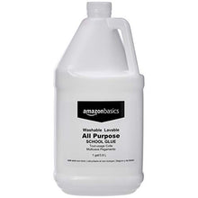 Load image into Gallery viewer, Amazon Basics All Purpose Washable School Liquid Glue, Great for Making Slime, 1 Gallon Bottle, 2-Pack