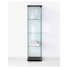 Load image into Gallery viewer, IKEA Glass-Door Cabinet, Black-Brown