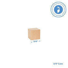 Load image into Gallery viewer, Unfinished Wooden Blocks 3/4", Pack of 100 Small Wood Cubes for Crafts and DIY Décor, by Woodpeckers