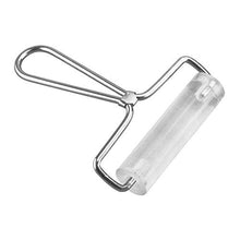Load image into Gallery viewer, 1 Piece 10cm Acrylic Brayer Clear Acrylic Clay Roller with Steel Handle Clay Rolling Pin Polymer Clay Stamping Tool Roller Brayer