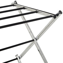 Load image into Gallery viewer, Amazon Basics Foldable Clothes Drying Laundry Rack - Chrome