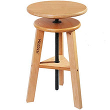 Load image into Gallery viewer, MEEDEN Wooded Drafting Stool with Adjustable Height,Artist Stool,Wood Bar Stool,Kitchen Stool,Perfect for Artists Studio,Home Use,Kitchen,Bars
