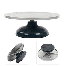 Load image into Gallery viewer, 12" Diameter Pottery Wheel Decorating Banding Heavy Cast Iron Metal Construction Joint with Ball Bearings Non-Skid Rubber Boot